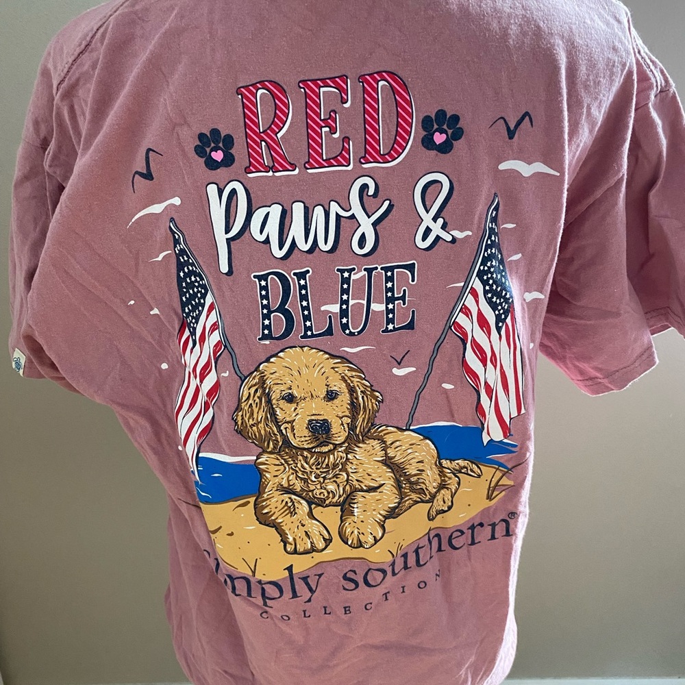 Simply Southern Red Paws and Blue